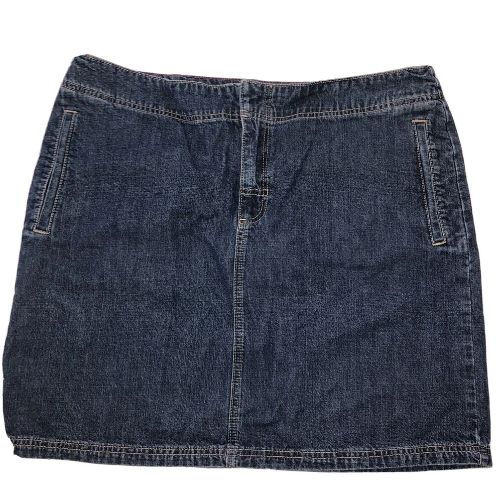 Tommy Hilfiger Womens Denim Jean Skirt 16 Mini Classic